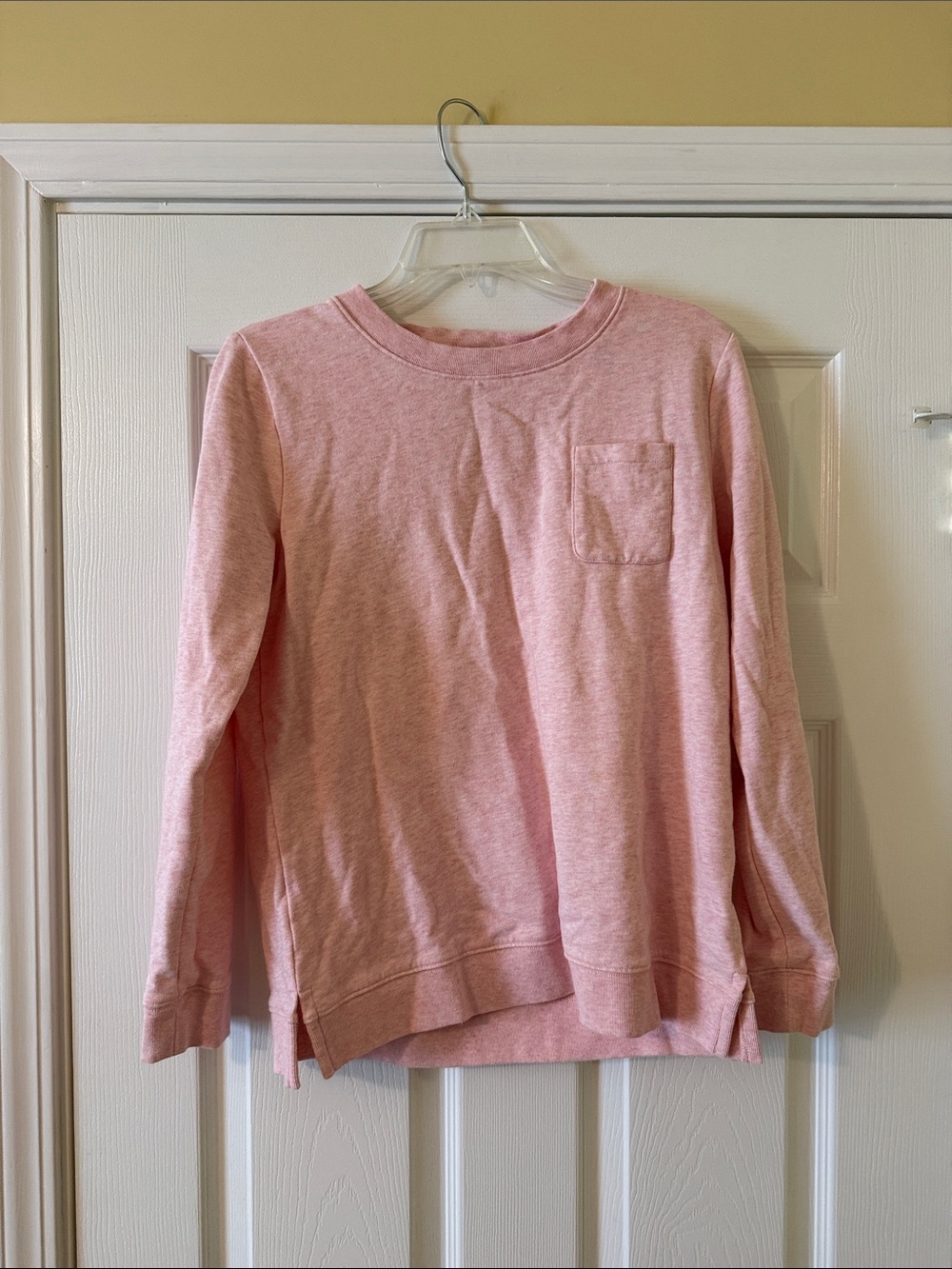 Talbots Pink Long Sleeve Pocket Sweatshirt
